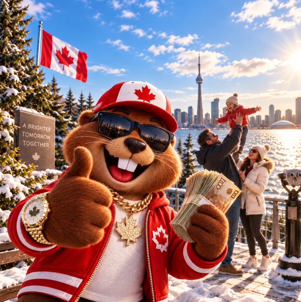 Supplied image: Mascot and banknotes